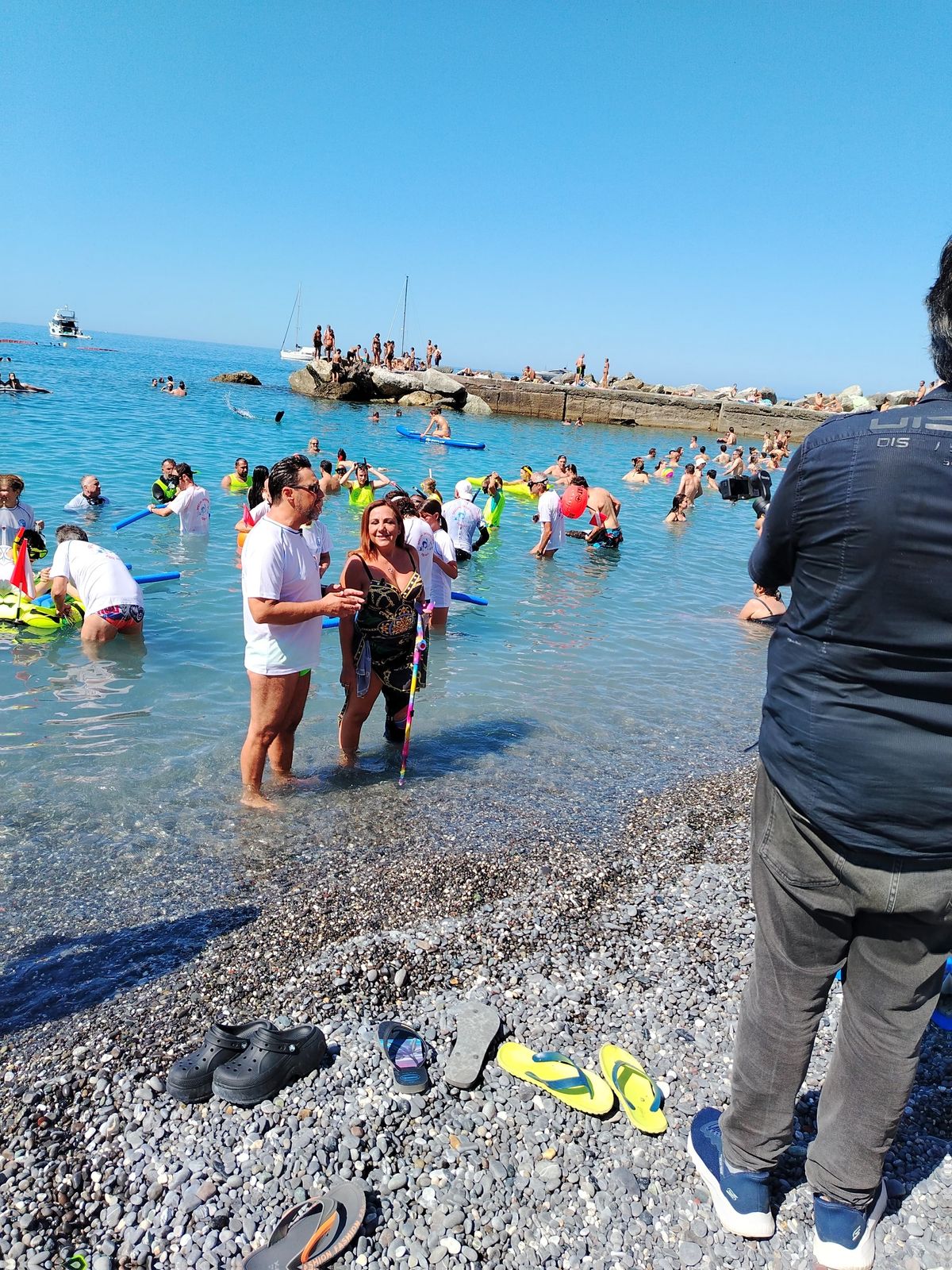 conduttrice Rai1 e il nostro direttore sportivo Giuseppe Magnino