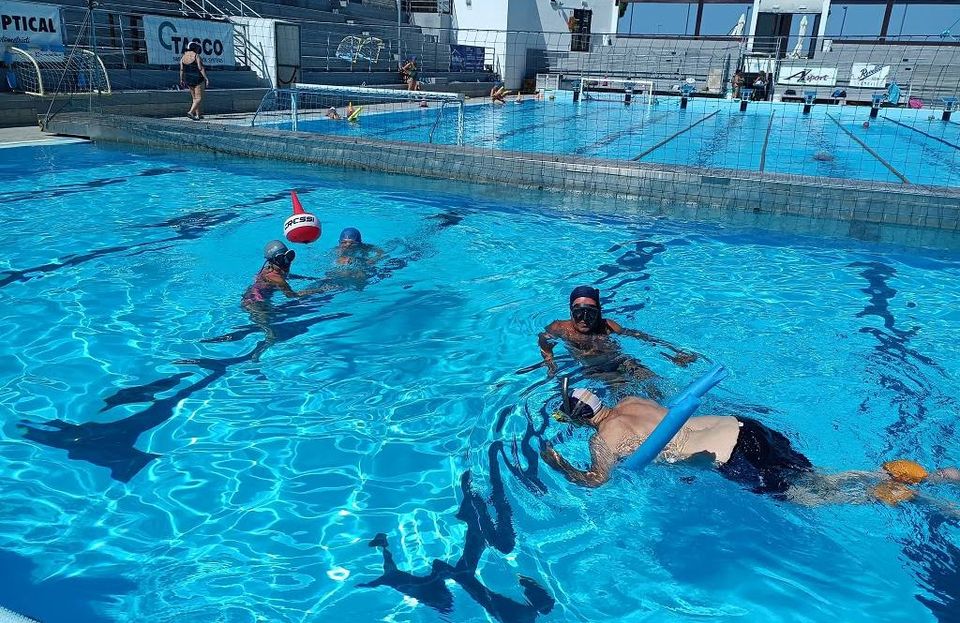 sessione in piscina